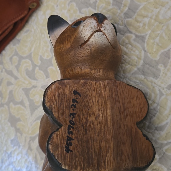 2 for 25 sale Solid mapleHandcarved shelf sitting cat 🐈 - Picture 5 of 5